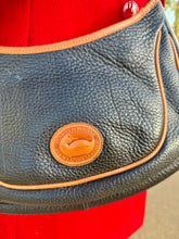 Load image into Gallery viewer, Vintage Dooney & Bourke Purse, Black/Tan Leather Handbag