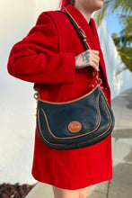 Load image into Gallery viewer, Vintage Dooney & Bourke Purse, Black/Tan Leather Handbag