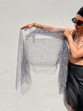 Load image into Gallery viewer, VTG Leopard Print Sheer Scarf Printed Scarf with Leopards Festival Scarf