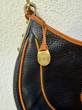 Load image into Gallery viewer, Vintage Dooney & Bourke Purse, Black/Tan Leather Handbag