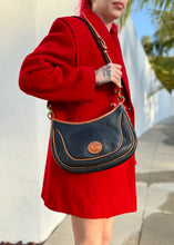 Load image into Gallery viewer, Vintage Dooney & Bourke Purse, Black/Tan Leather Handbag
