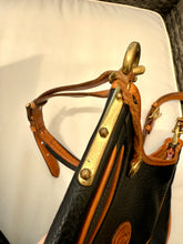 Load image into Gallery viewer, Vintage Dooney & Bourke Purse, Black/Tan Leather Handbag