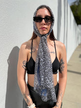 Load image into Gallery viewer, VTG Leopard Print Sheer Scarf Printed Scarf with Leopards Festival Scarf