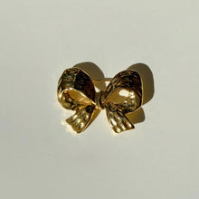 Load image into Gallery viewer, Vintage Gold Bow Brooch | Statement Pin | Collectible Bow