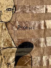 Load image into Gallery viewer, VTG Picasso Scarf Vintage 1980s/1990s Picasso Head Scarf