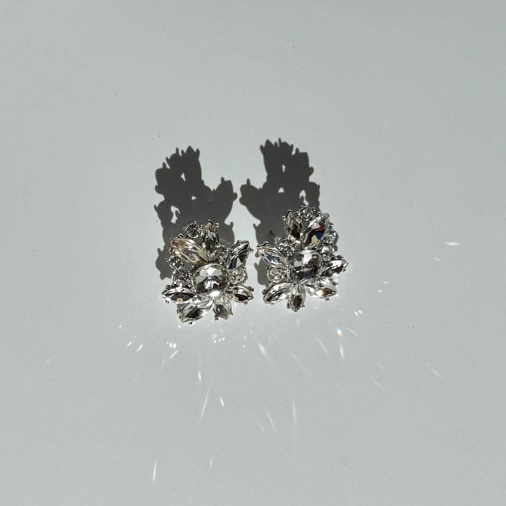 Vintage Chunky Sparkly Crystal Earrings