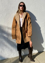 Load image into Gallery viewer, Vintage 90s Brown Suede Leather Parka
