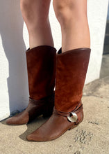 Load image into Gallery viewer, Vintage 80s Via Spiga Knee High Brown Leather Boots
