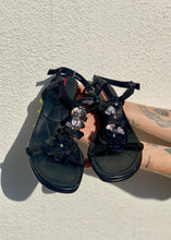 Load image into Gallery viewer, Vintage Y2K PRADA Black Leather Open Toe Sandals
