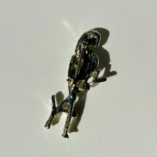 Load image into Gallery viewer, White Parrot Brooch | Vintage Silver Tone Bird Pin | Gift
