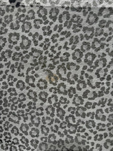 VTG Leopard Print Sheer Scarf Printed Scarf with Leopards Festival Scarf