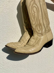 Vintage Mens Justin Cowboy Boots, Size 10