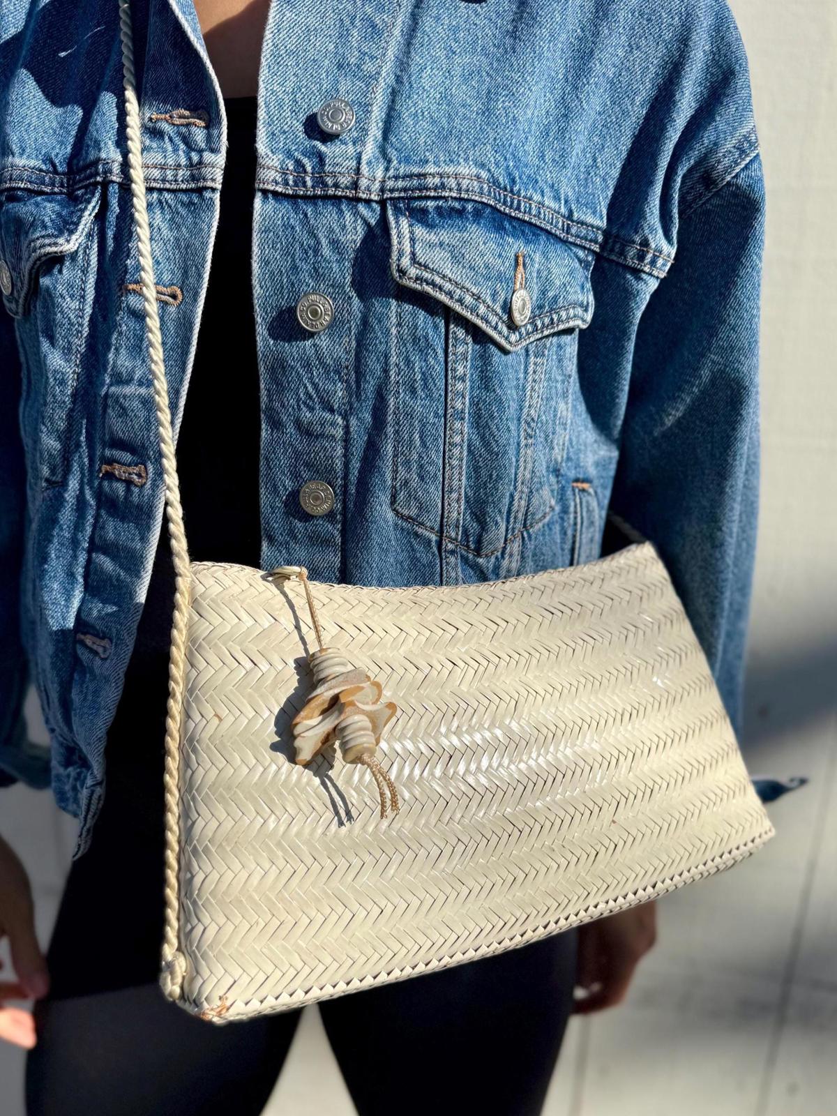 Vintage Saks Fifth Avenue Woven Straw Purse