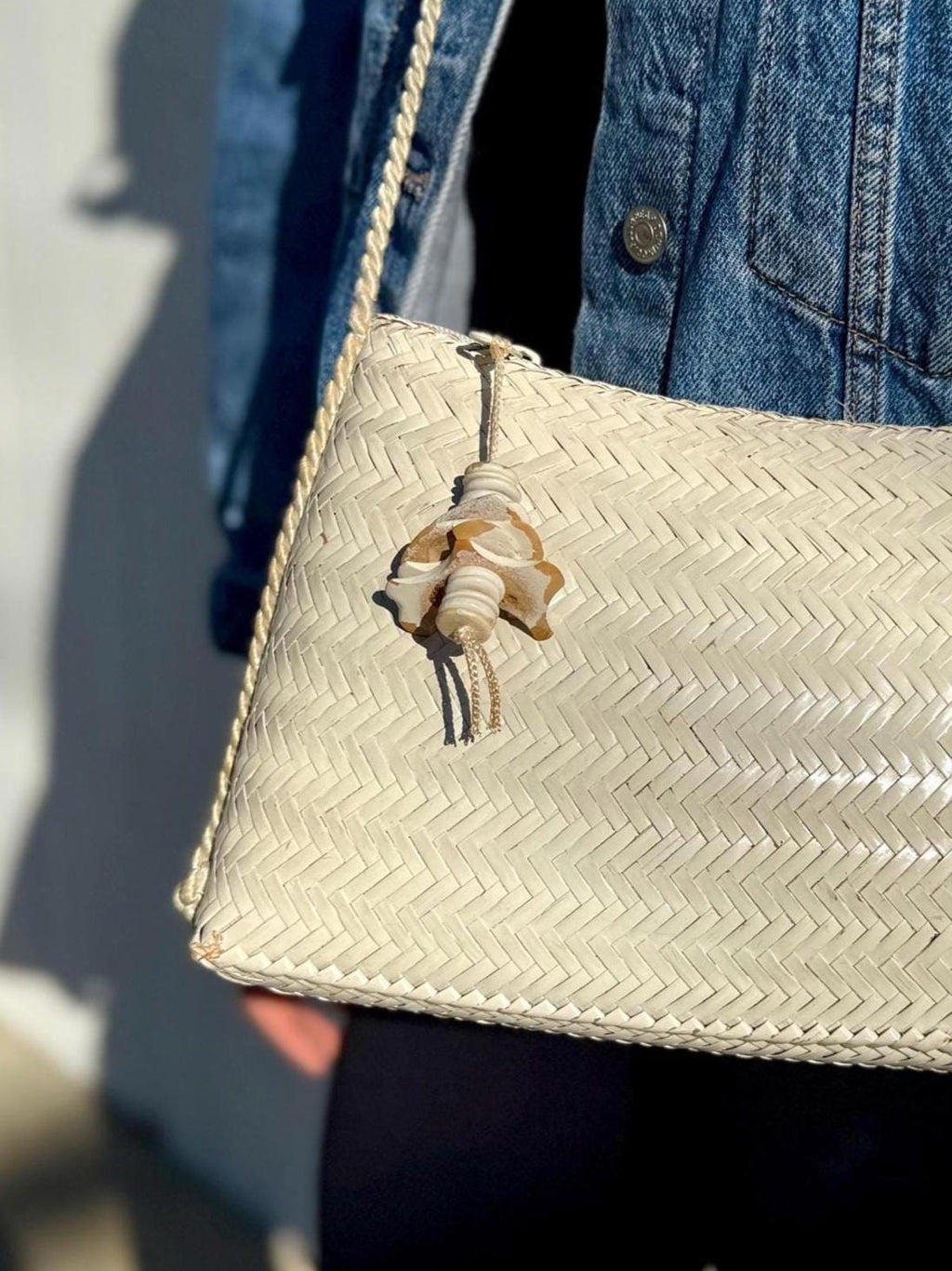 Vintage Saks Fifth Avenue Woven Straw Purse