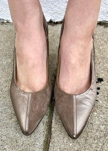 Vintage 80s/90s Leather Pumps, Vintage Paloma Two Tone Heels