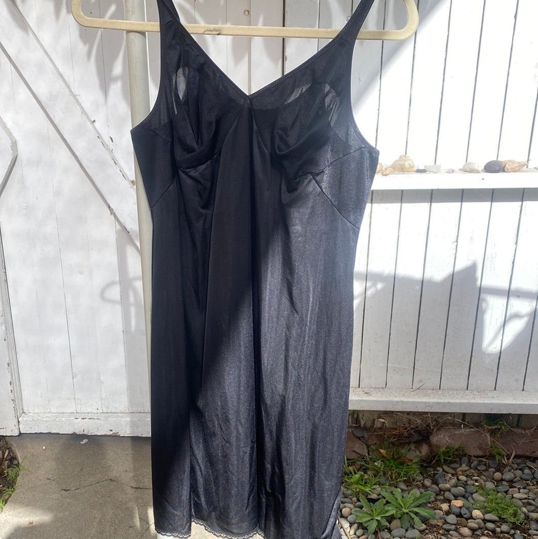 Black sheer slip
