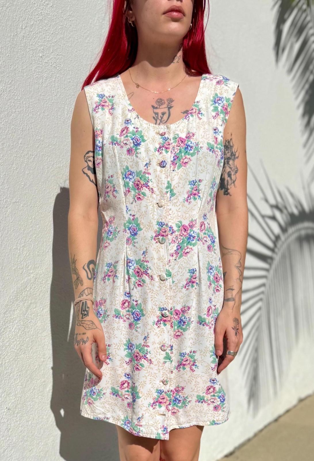 VTG Floral Print Dress
