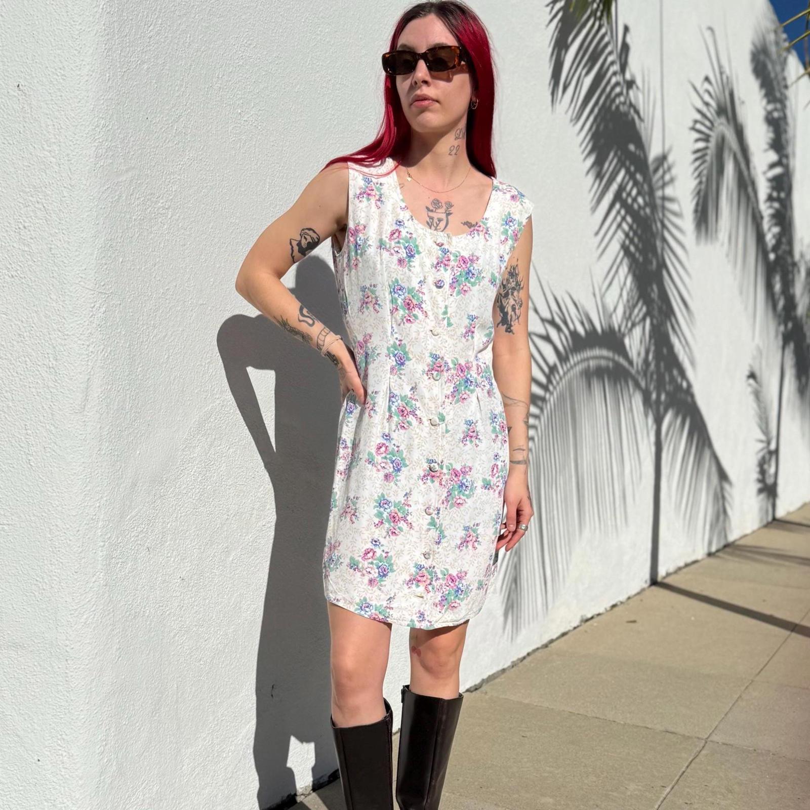 VTG Floral Print Dress