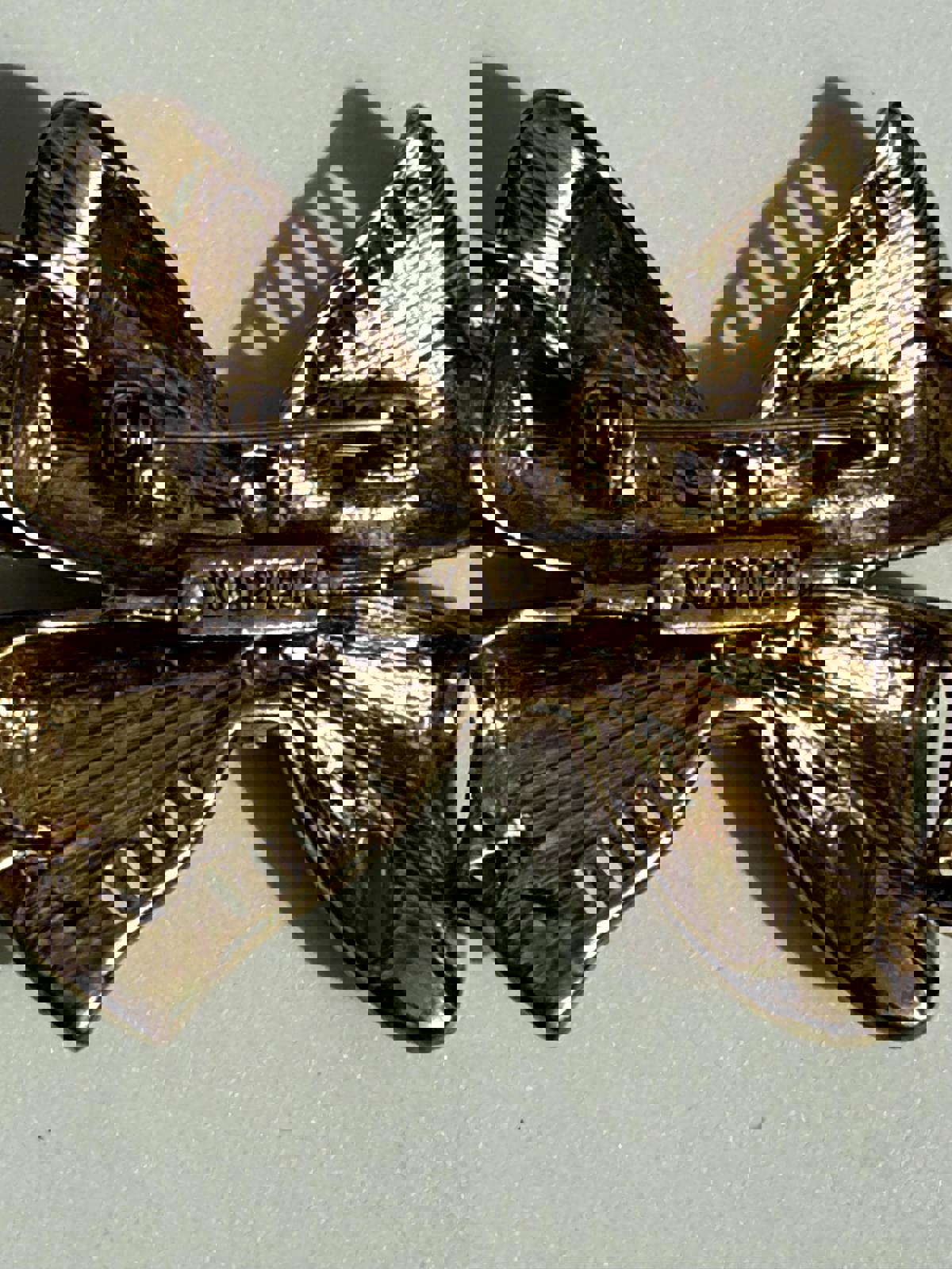 Vintage NAPIER Silver Bow Brooch | Rhinestone Statement Pin