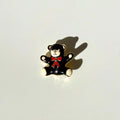 Vintage Enamel Teddy Bear Pin | Gold Tone Brooch | Cute Gift