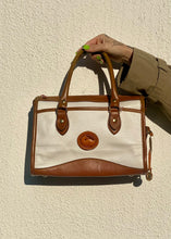 Load image into Gallery viewer, Vintage 90s Dooney &amp; Bourke White/Tan Leather Purse
