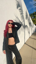 Load image into Gallery viewer, Vintage Y2K Women&#39;s Two Piece Striped Suit
