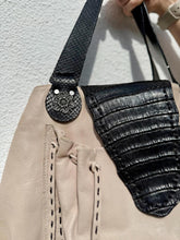 Load image into Gallery viewer, VTG Y2K Southwestern Oversized Leather Purse CARLOS FALCHI Bag Western Details
