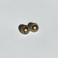 Vintage 80s Mixed Metal Earrings