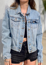 Load image into Gallery viewer, Vintage Denim Trucker Jacket
