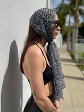 Load image into Gallery viewer, VTG Leopard Print Sheer Scarf Printed Scarf with Leopards Festival Scarf
