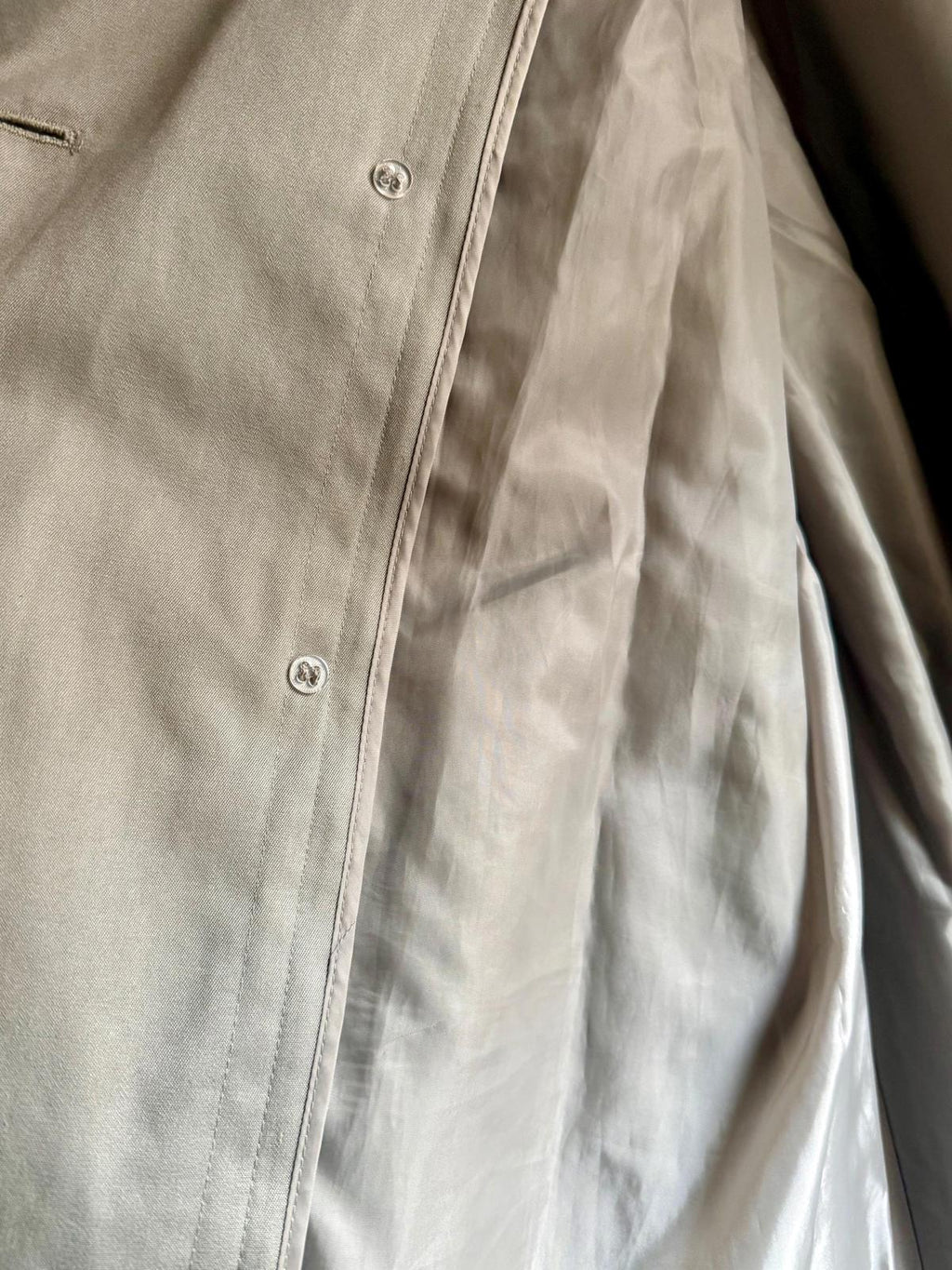 Vintage Mens Oversized Trench | Tan Long Coat | Size 40R