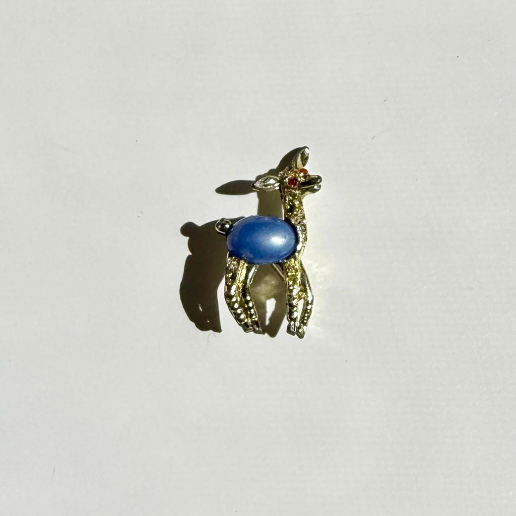 Vintage Deer Brooch | Fawn Gold Tone Pin