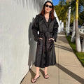 Vintage 90s Black Nylon Trench Coat | Worthington Essentials | Removable Lining
