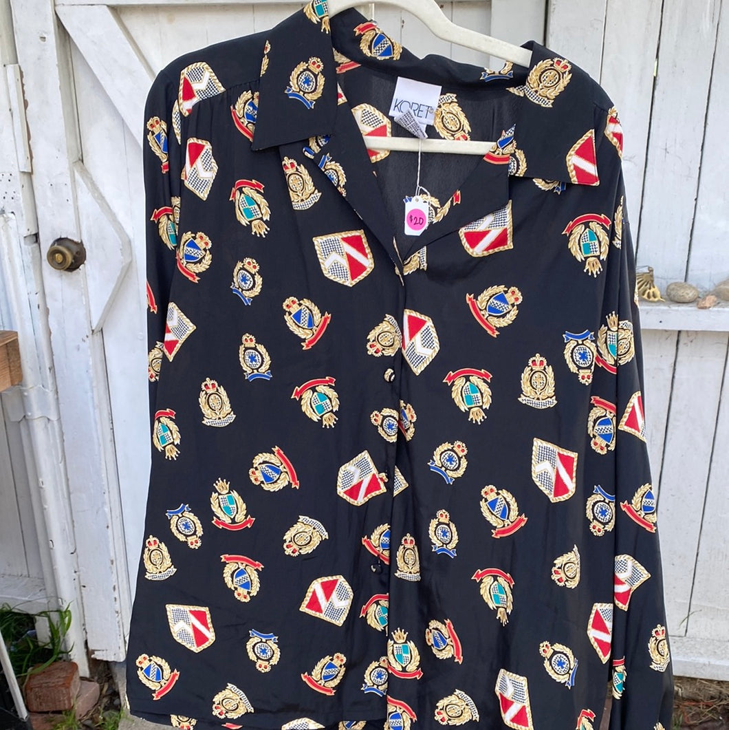 printed blouse