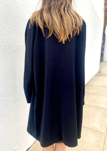 Vintage 90s Black LONDON FOG Trench Coat