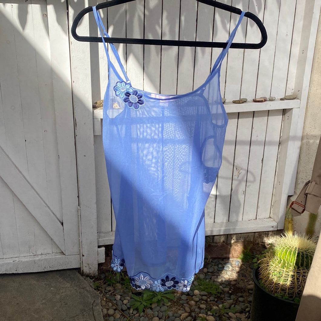 Blue Victoria's Secret slip