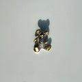 Vintage Teddy Bear Brooch | Gold & Silver Tone Bear Pin