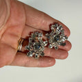 Vintage Chunky Sparkly Crystal Earrings