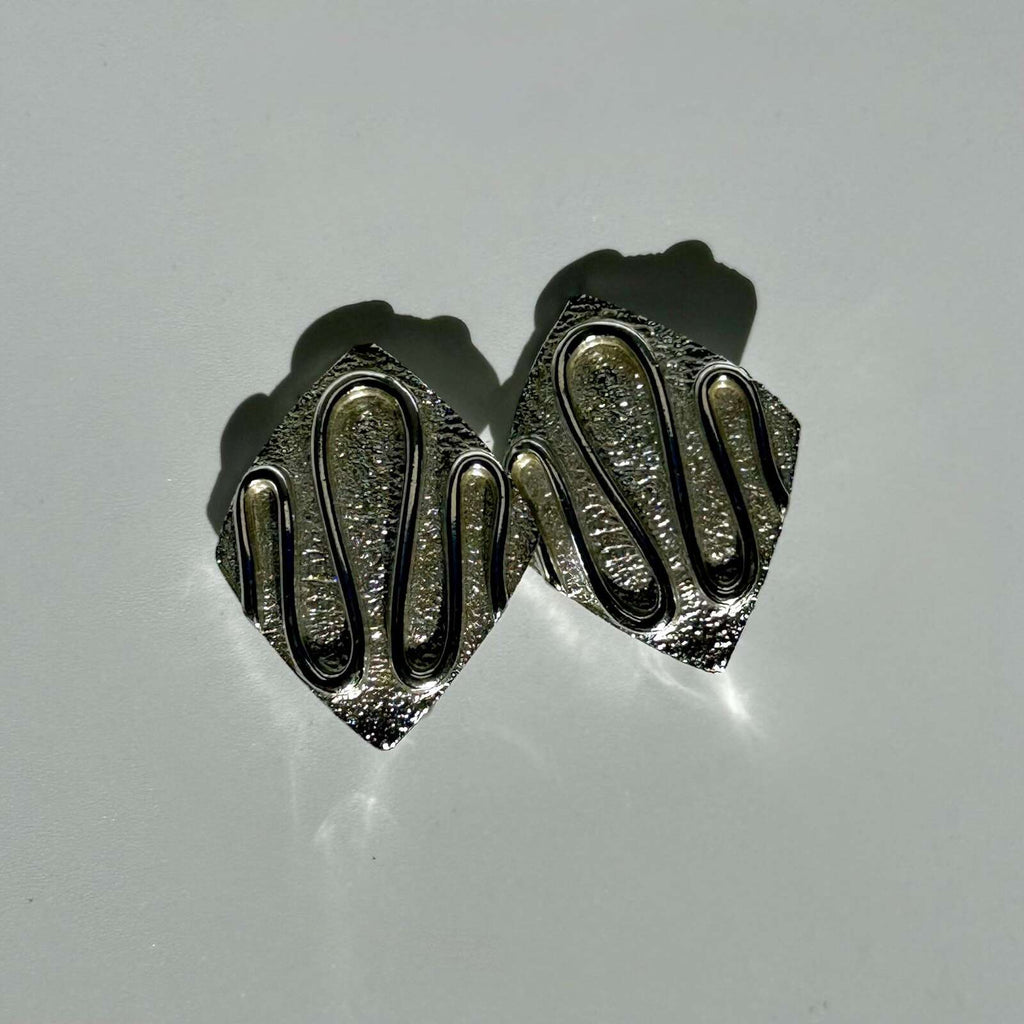 Vintage Silver Tone Sarah Coventry MCM Earrings