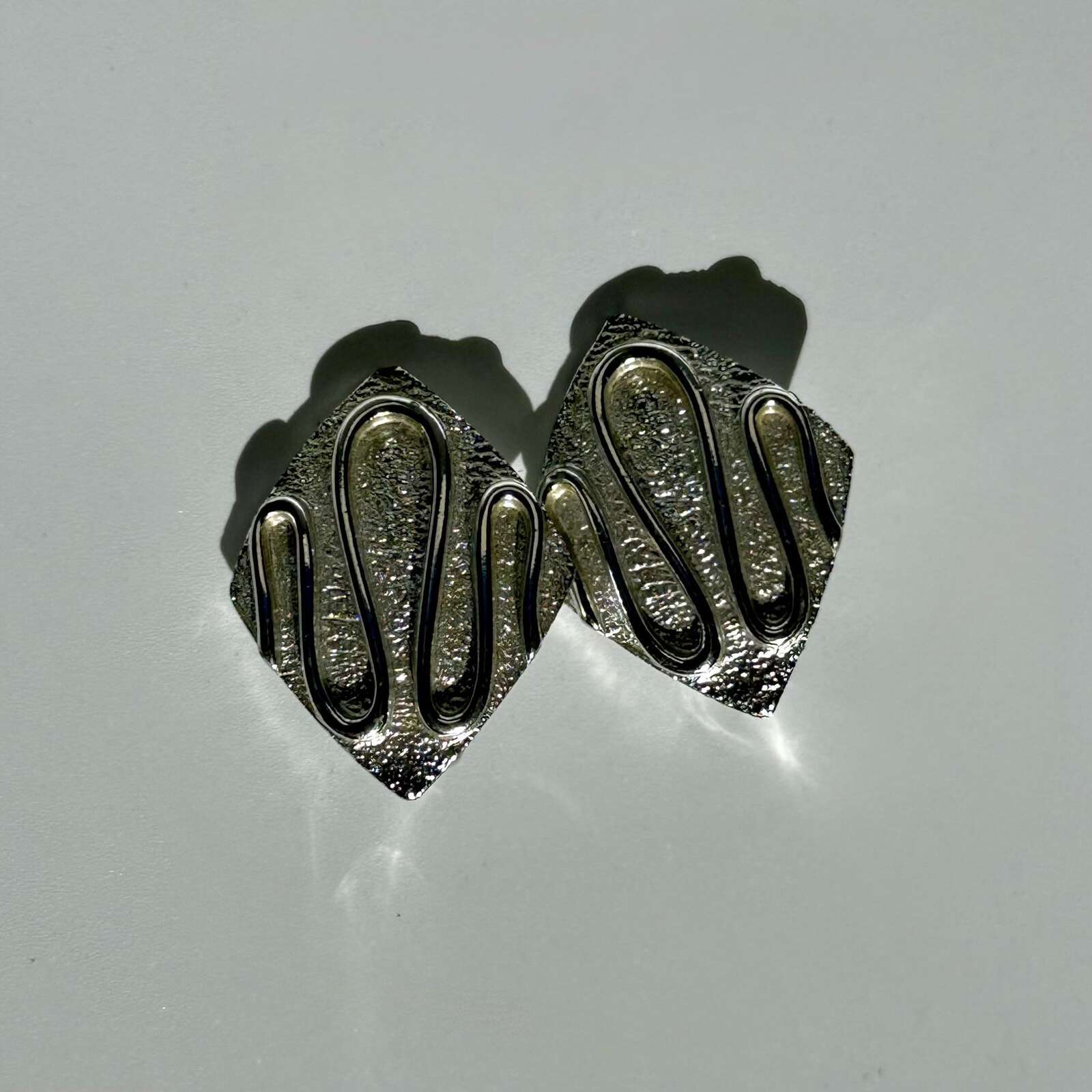Vintage Silver Tone Sarah Coventry MCM Earrings