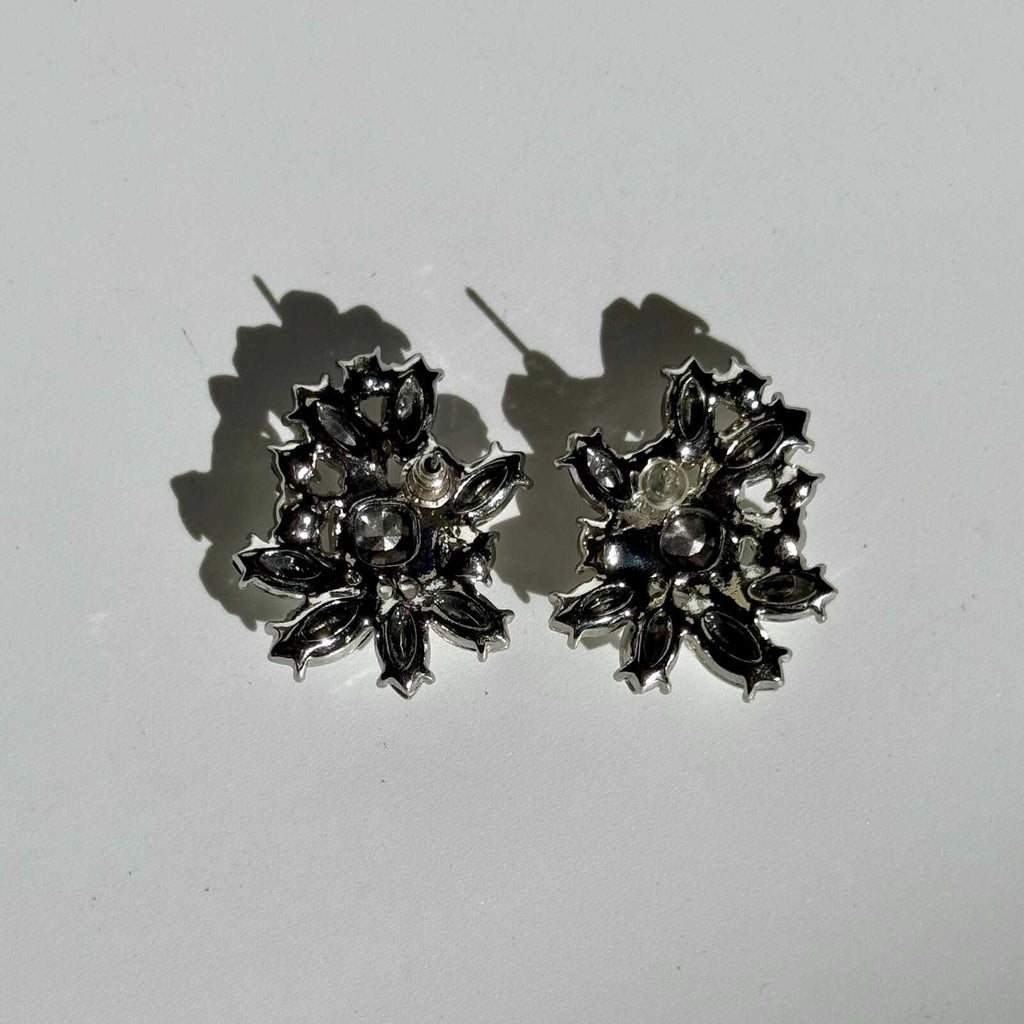 Vintage Chunky Sparkly Crystal Earrings