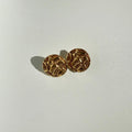 Vintage Mid-Century Golden Nugget Earrings