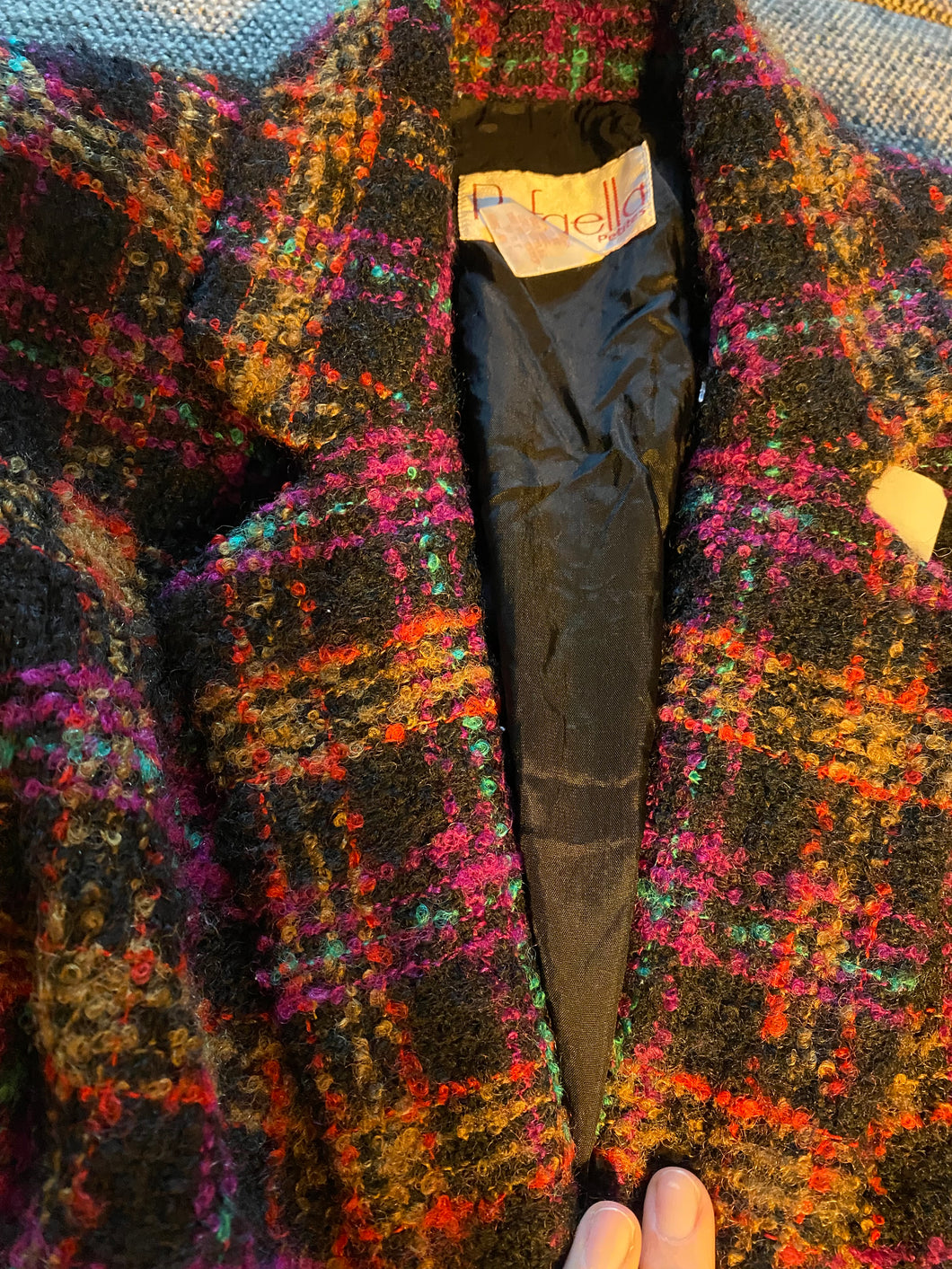 Rafaella plaid wooly blazer