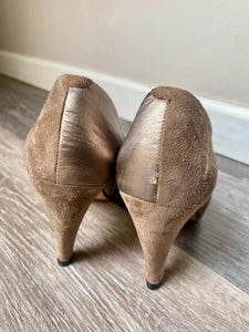 Vintage 80s/90s Leather Pumps, Vintage Paloma Two Tone Heels