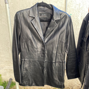 Jones New York leather blazer