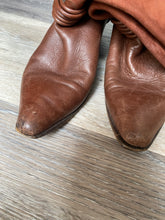 Load image into Gallery viewer, Vintage 80s Via Spiga Knee High Brown Leather Boots
