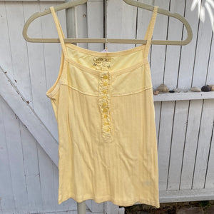 yellow tank top
