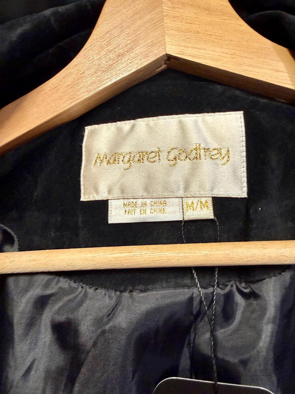 Vintage Black Suede Trench Coat