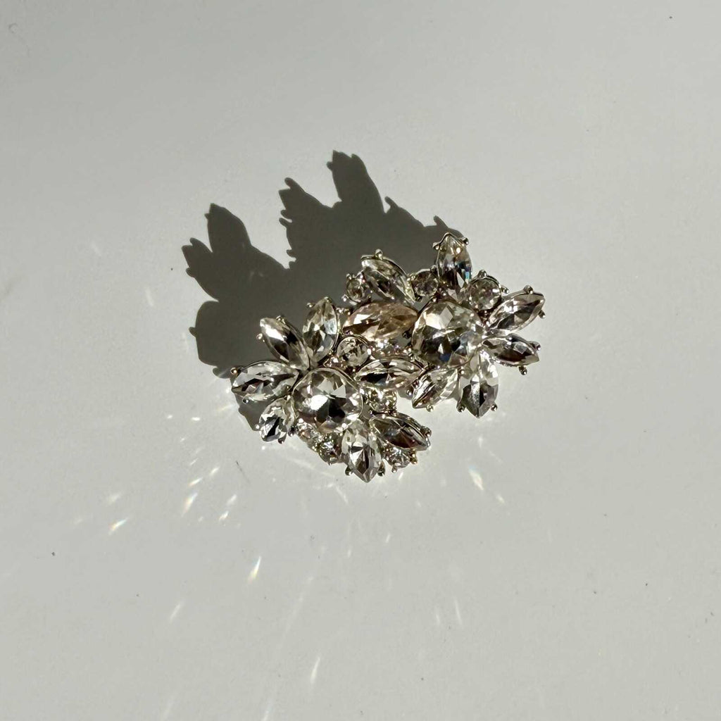 Vintage Chunky Sparkly Crystal Earrings