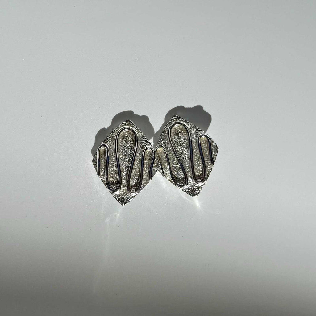 Vintage Silver Tone Sarah Coventry MCM Earrings